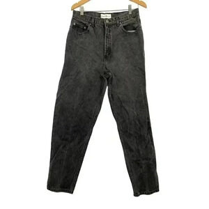 VTG Points West Black Jeans Sz 14 High Waist Women's 100% Cotton